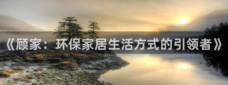 沐鸣代理注册开户：《顾家：环保家居生活方式的引领者》