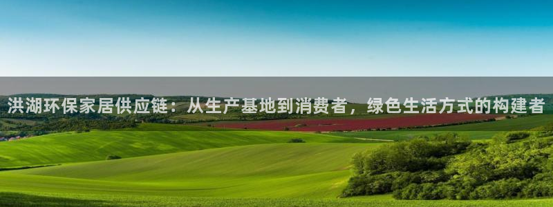沐鸣平台线路：洪湖环保家居供应链：从生产基地到消费者，绿色生